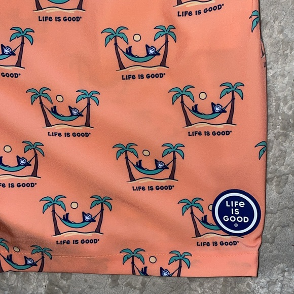 Men’s Life is Good size large drawstring bathing suit trucks NWT - Picture 2 of 9